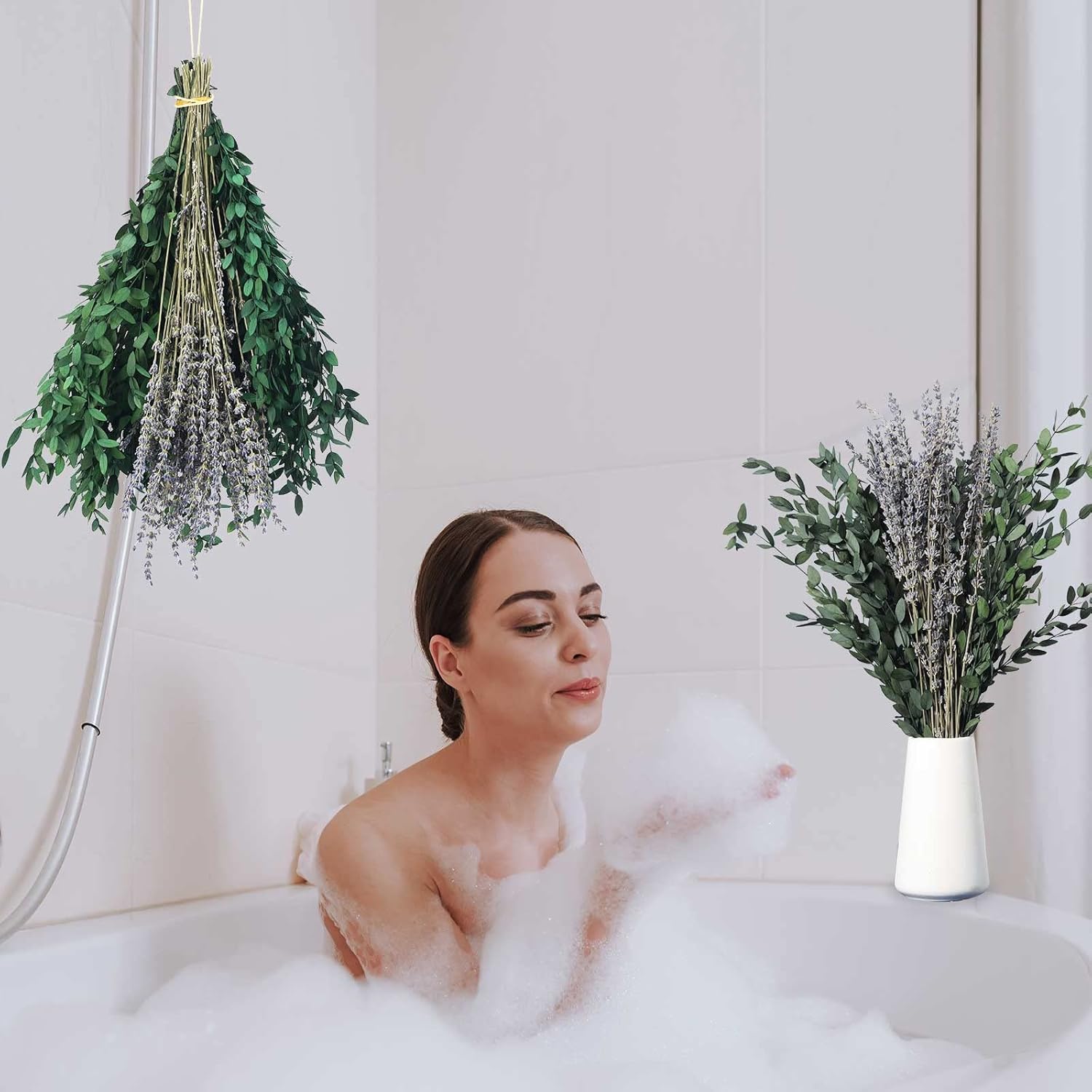 Dried Eucalyptus and Lavender Bundle for Bathroom Decor