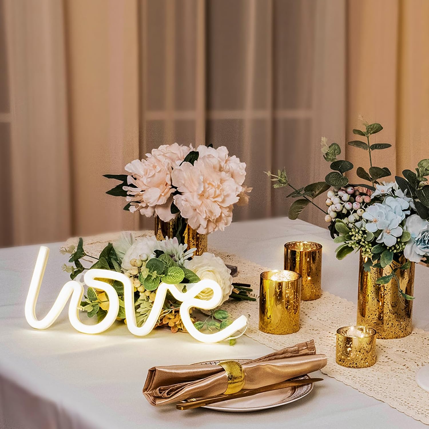 CHILL RECIPE Gold Cylinder Vase Set 12Pcs Bulk