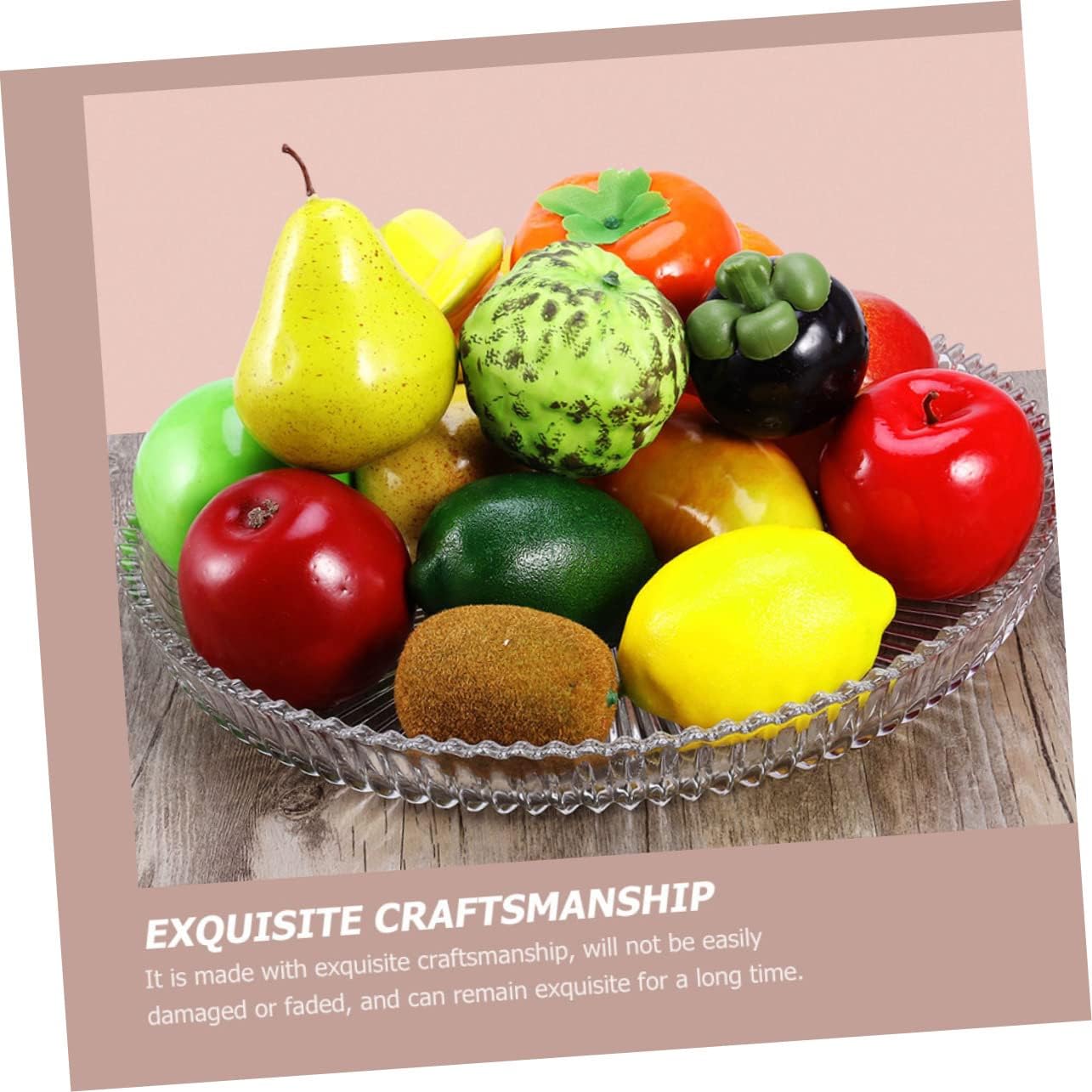 Zerodeko 4Pcs Plastic Fake Kiwi Fruit Decor