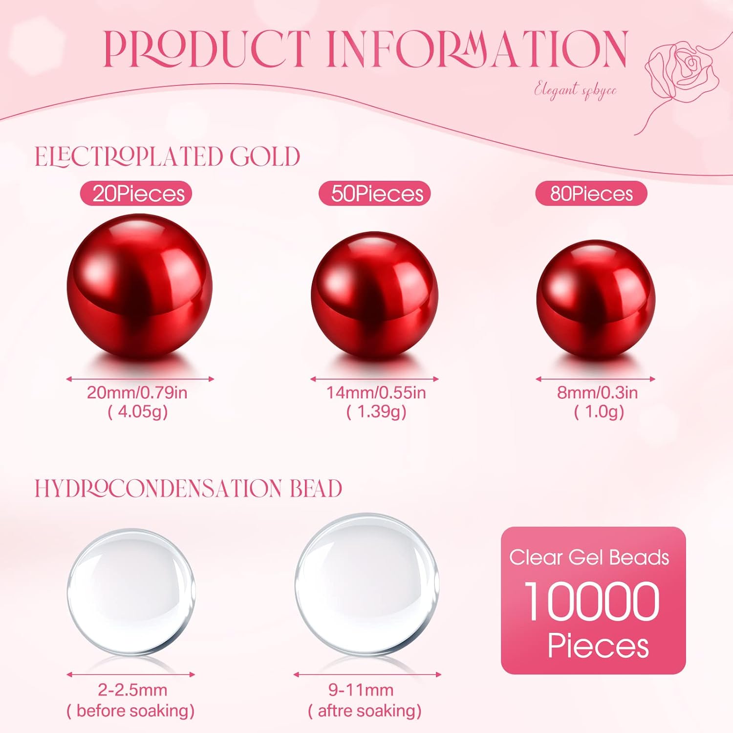 Fumete 10162 Pcs Floating Candles for Centerpieces Red