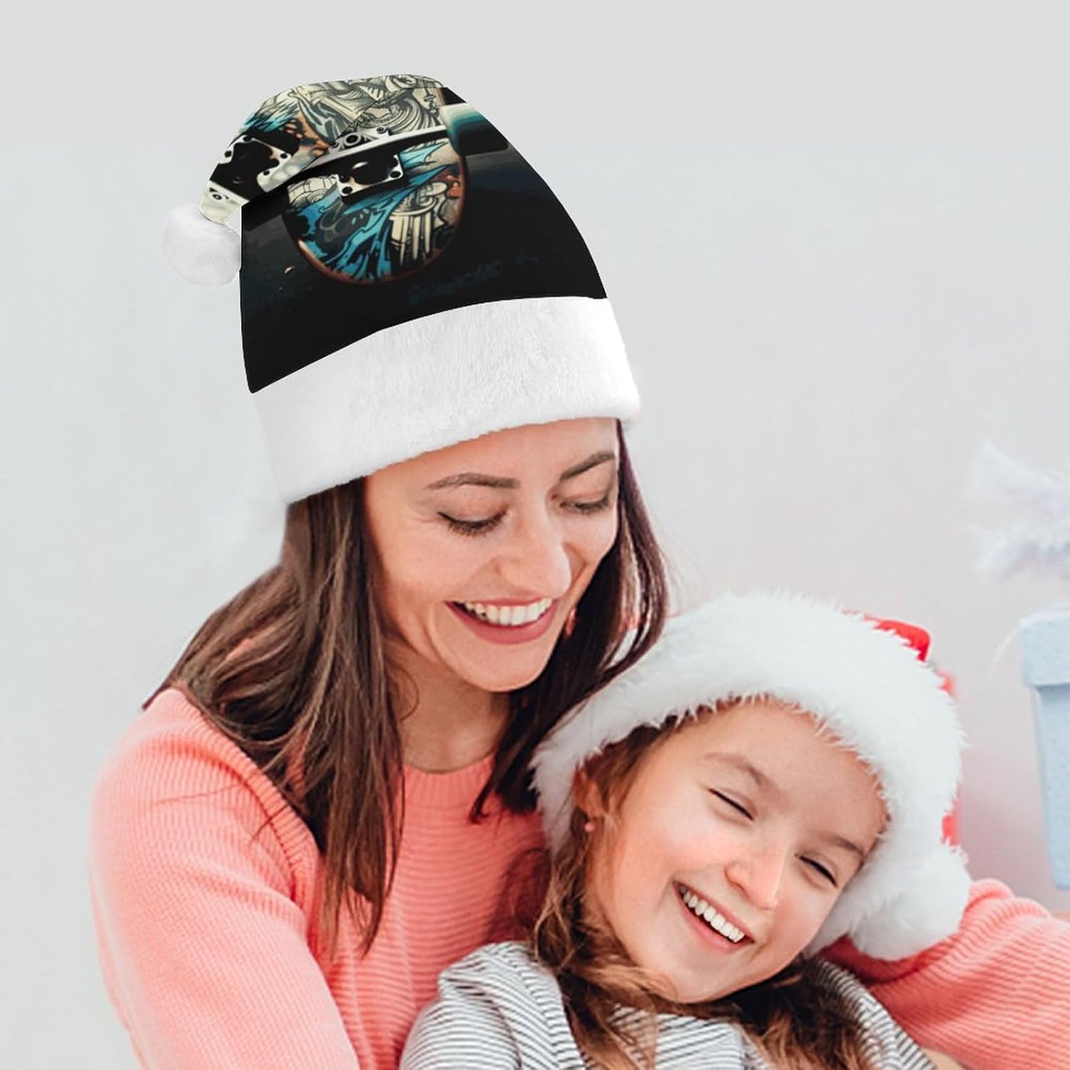Santa Hat Skateboard Christmas Party Headwear