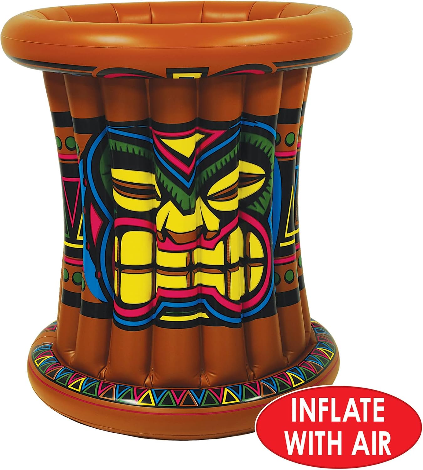 Beistle 2 Piece Inflatable Tiki Coolers Hawaiian Theme