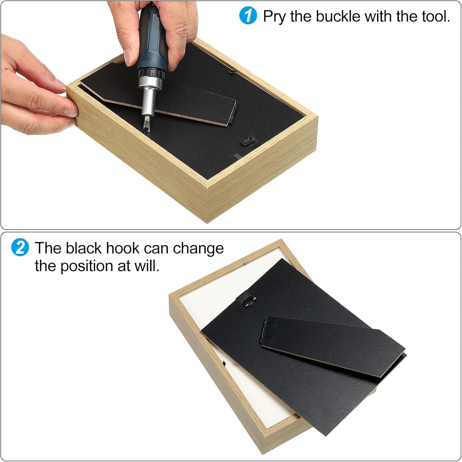 PATIKIL 6x8 Shadow Box Frame Black