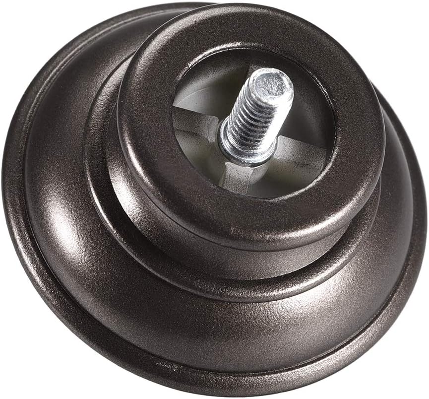 Uxcell Curtain Rod Finials 2pcs Brown 35x54mm for 19mm Rod