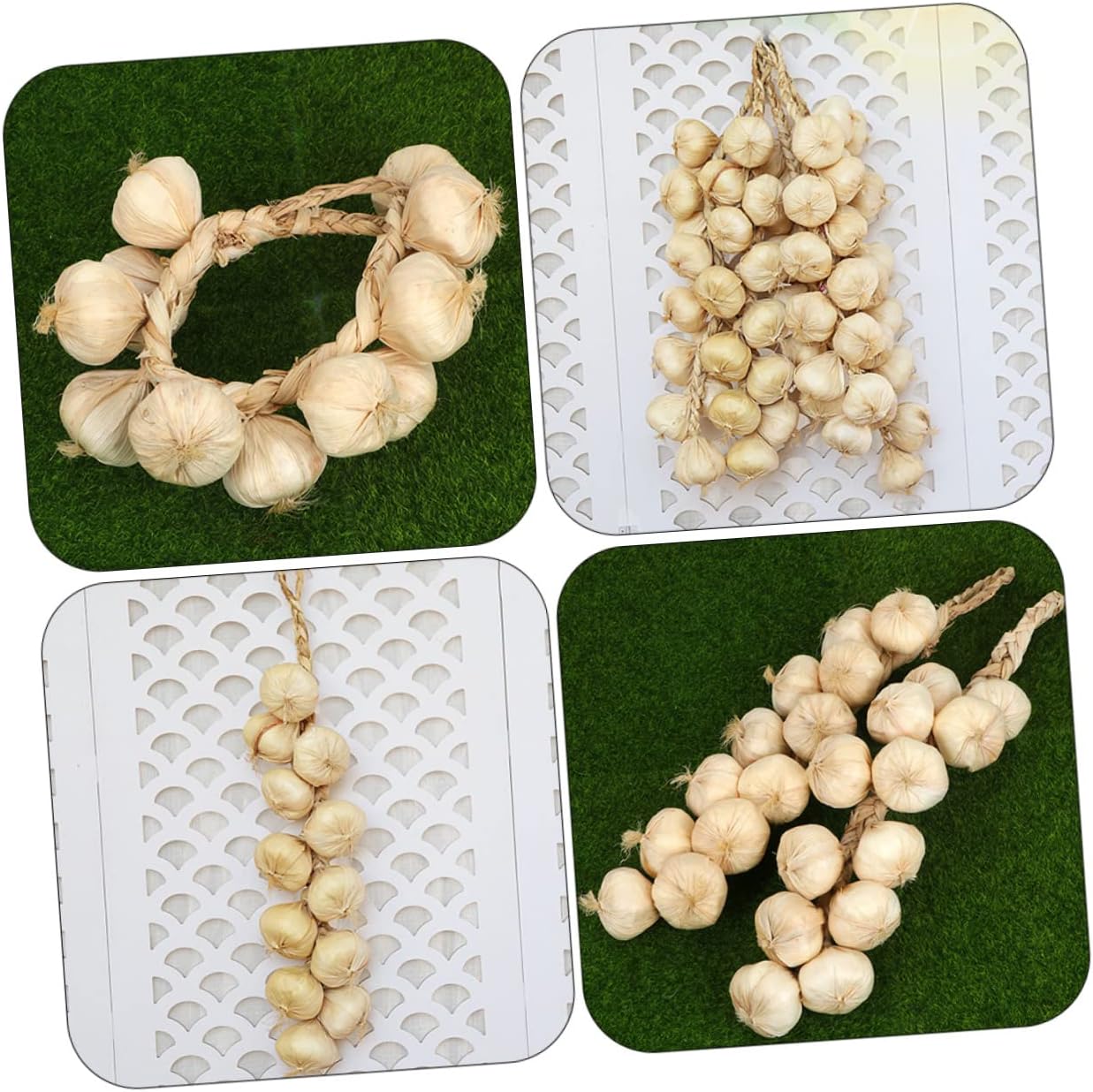 Cabilock 2Pcs Lifelike Garlic Wall Decor