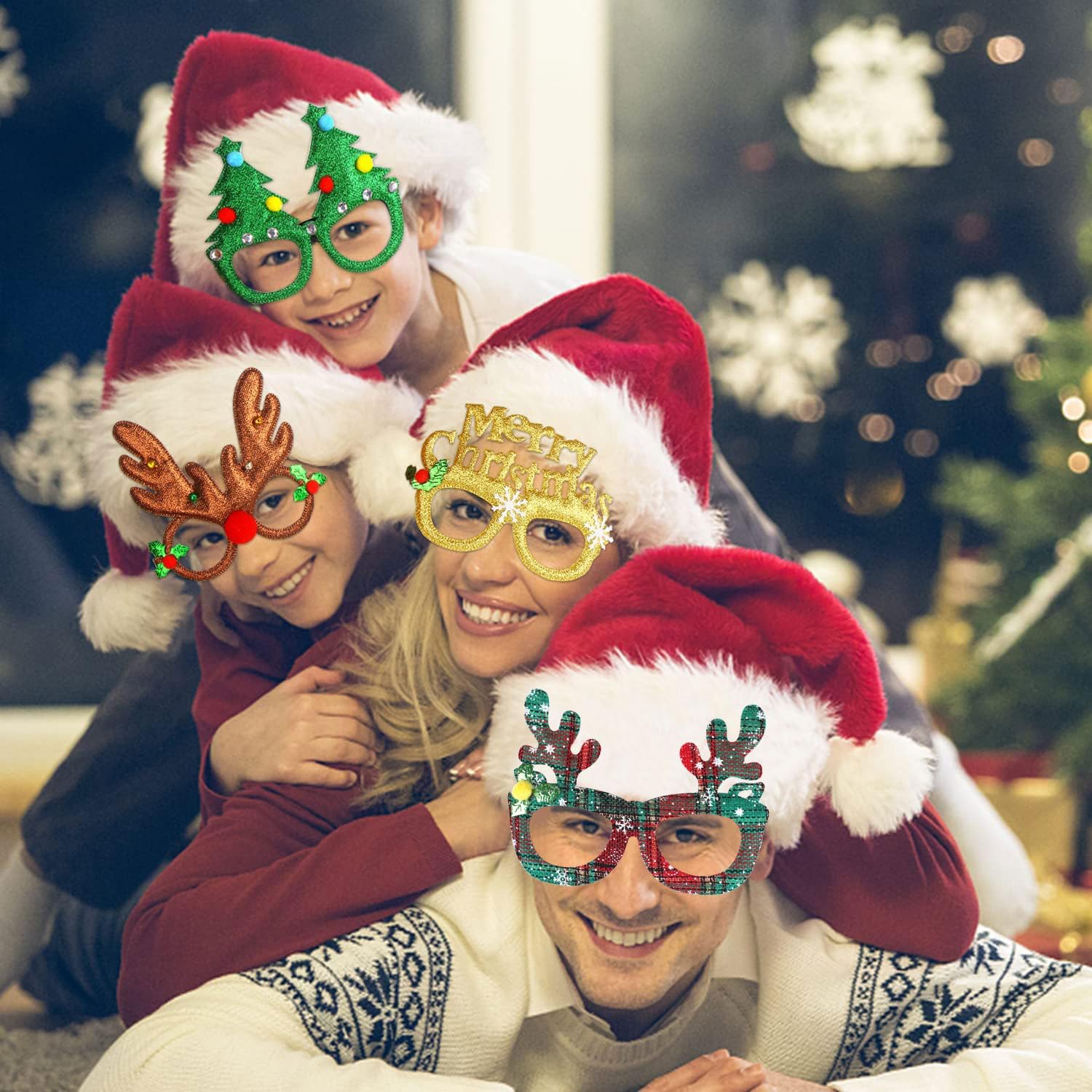 CCINEE Christmas Party Glasses Frames