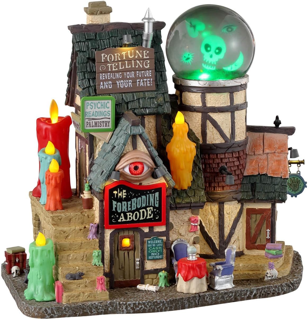 Lemax The Foreboding Abode Battery Operated