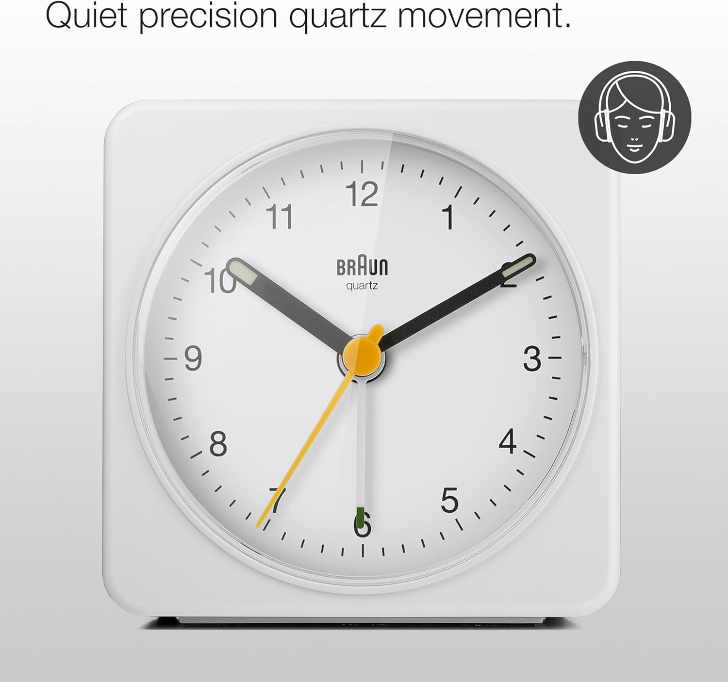 Braun Classic Analogue Alarm Clock with Snooze and Light