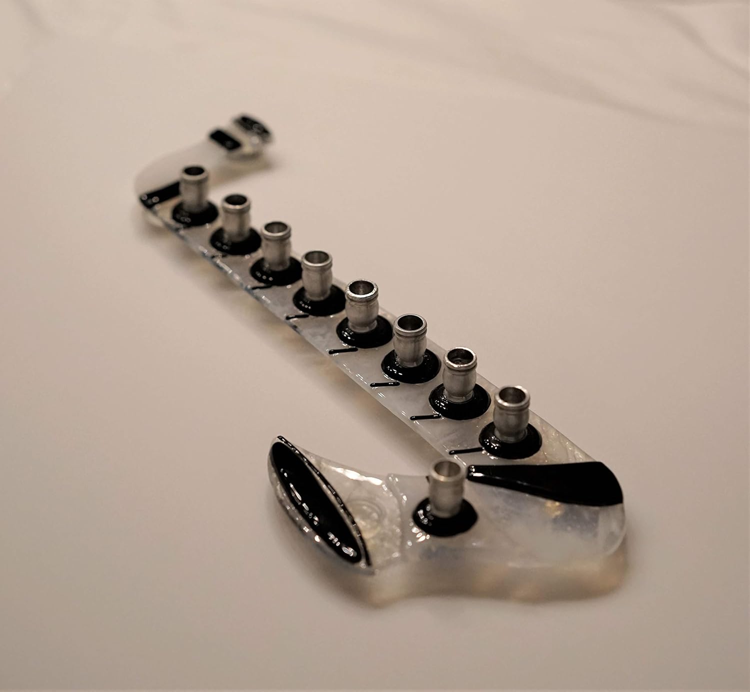 Handmade Saxophone Glass Menorah by YafitGlass