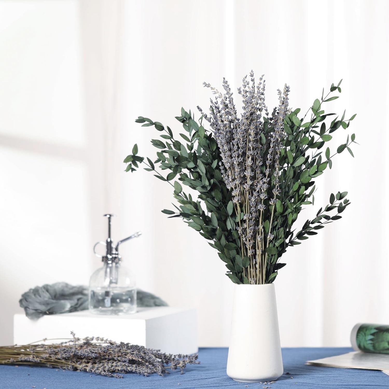 Dried Eucalyptus and Lavender Bundle for Bathroom Decor