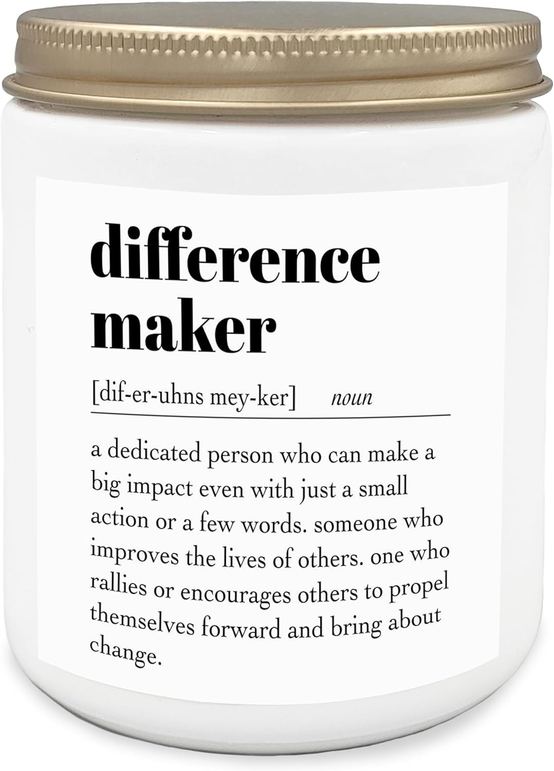 Difference Maker Candle - 8oz Soy Wax Jar with Lavender Scent