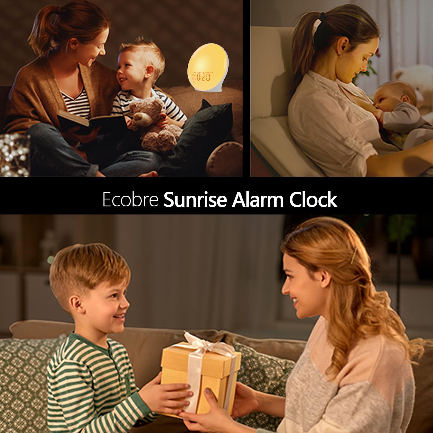 Ecobre Sunrise Alarm Clock with Bluetooth Speaker