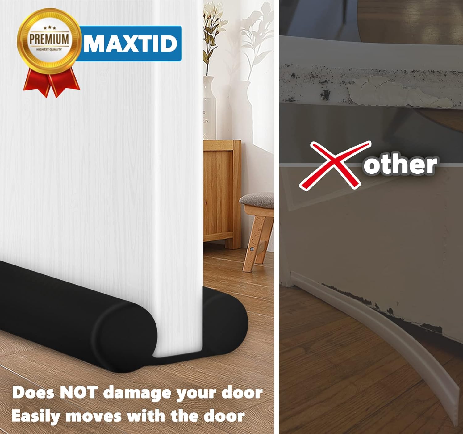 MAXTID Door Draft Blocker Insulation Seal 38 Inch