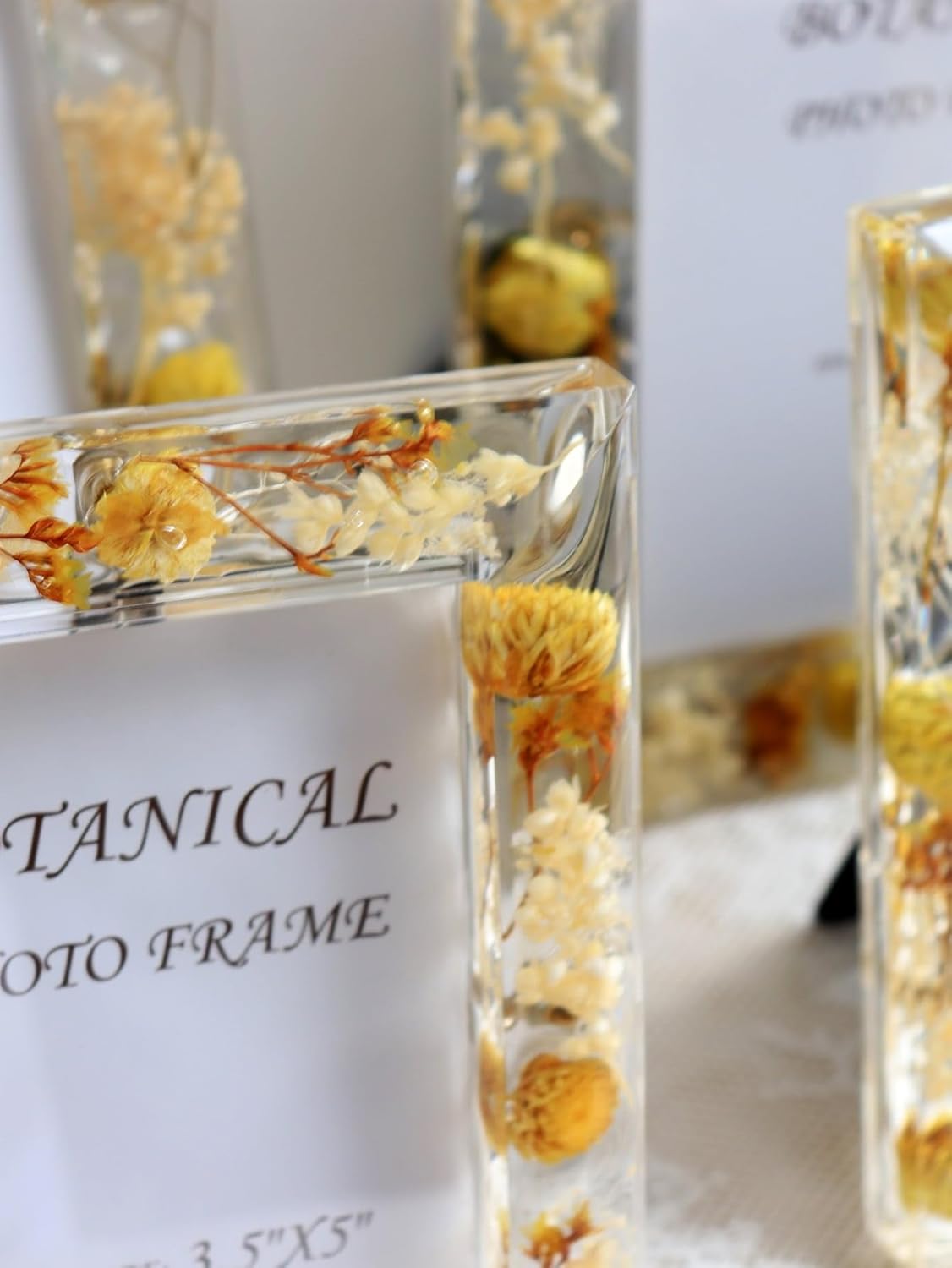 Botanical Picture Frame with 35x5 4x6 5x7 Sizes