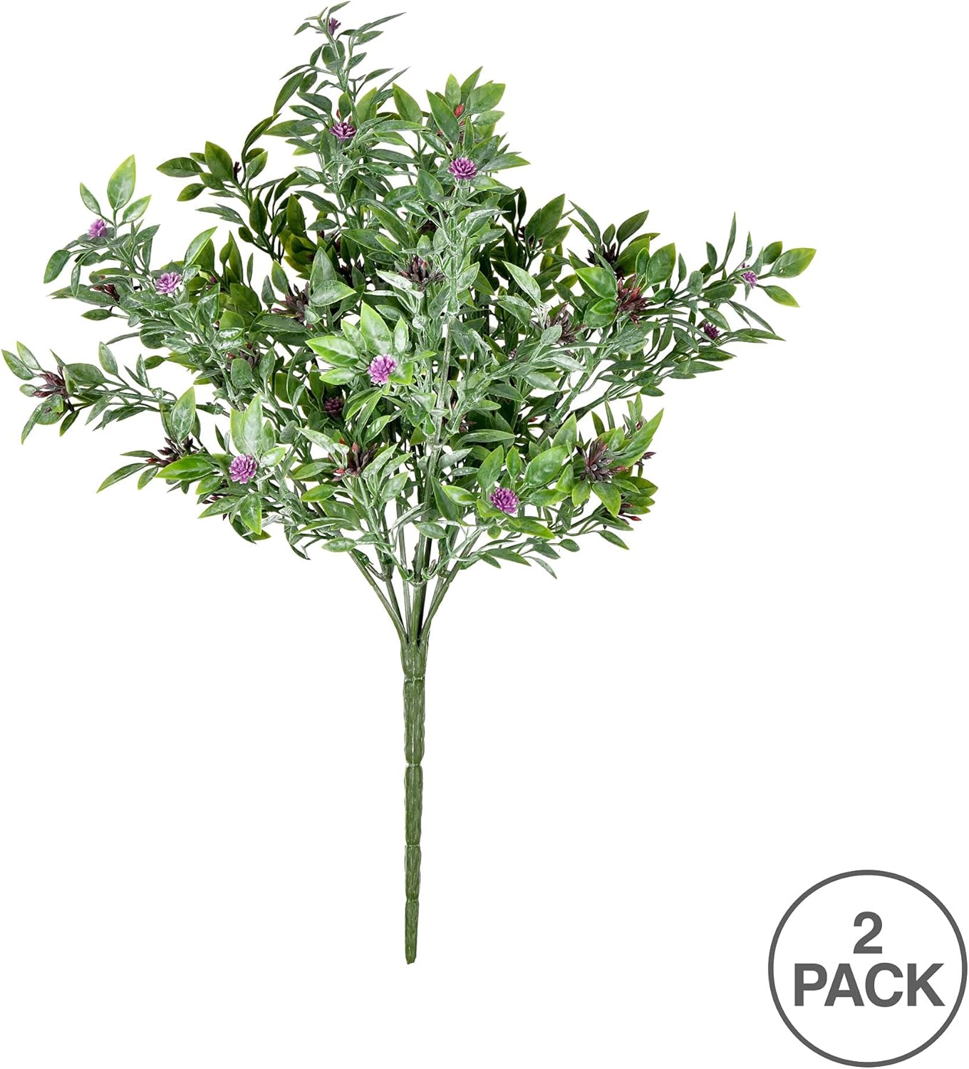 Vickerman Artificial Purple Wildflower Bush 135 Inch 2 Pack