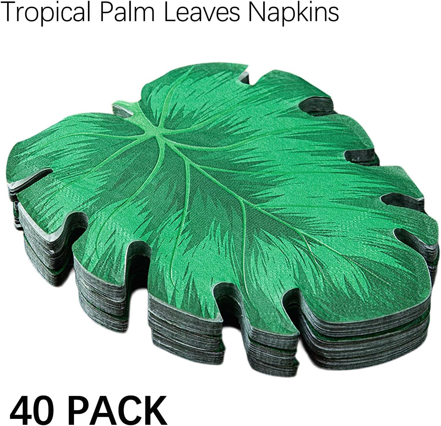 PHOGARY Tropical Palm Leaf Napkins 40-Count