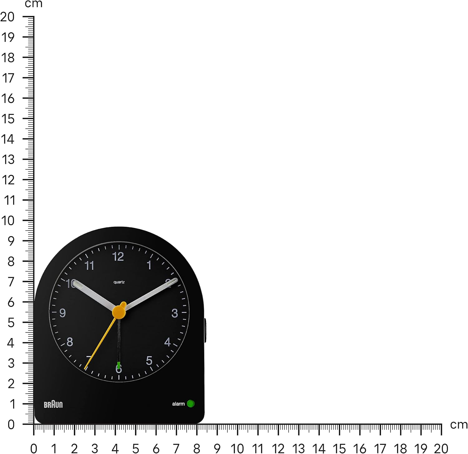 Braun Classic Analogue Alarm Clock with Snooze and Continuous Backlight