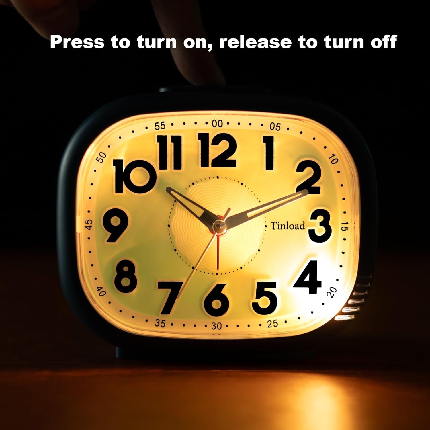 Loud Alarm Clock for Heavy Sleepers with Glow Dial and Snooze Feature