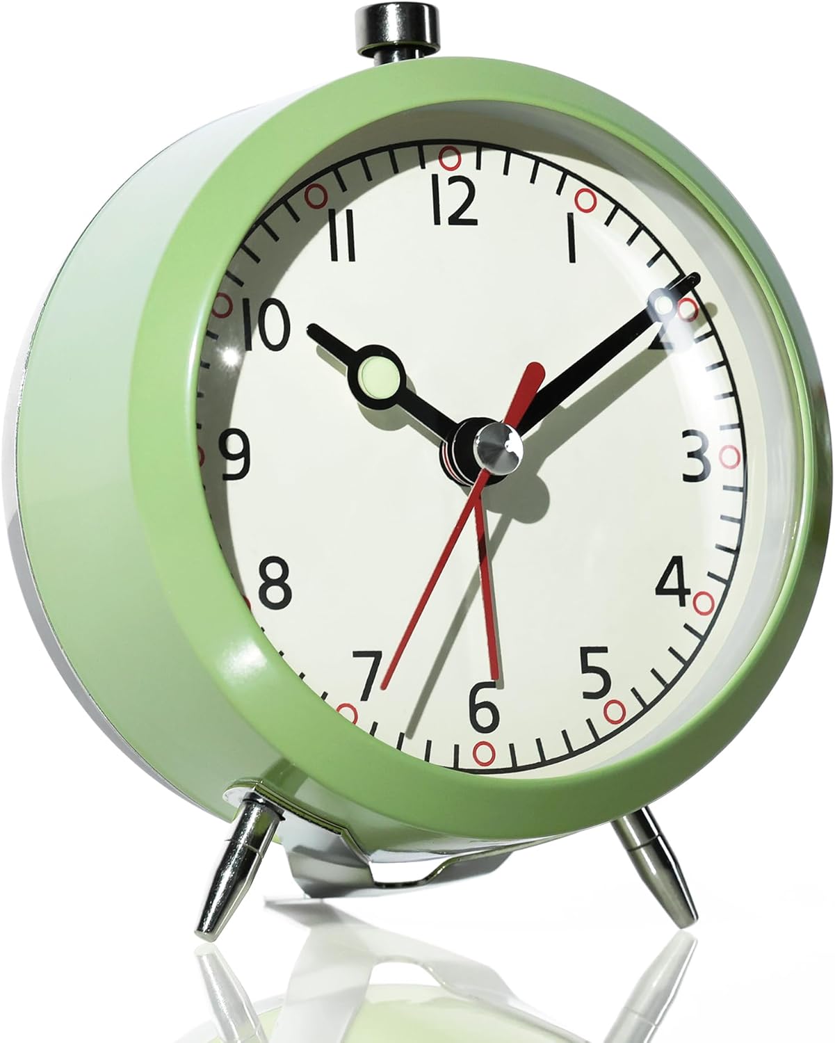 AYRELY 4 Inch Loud Analog Alarm Clock with Retro Design