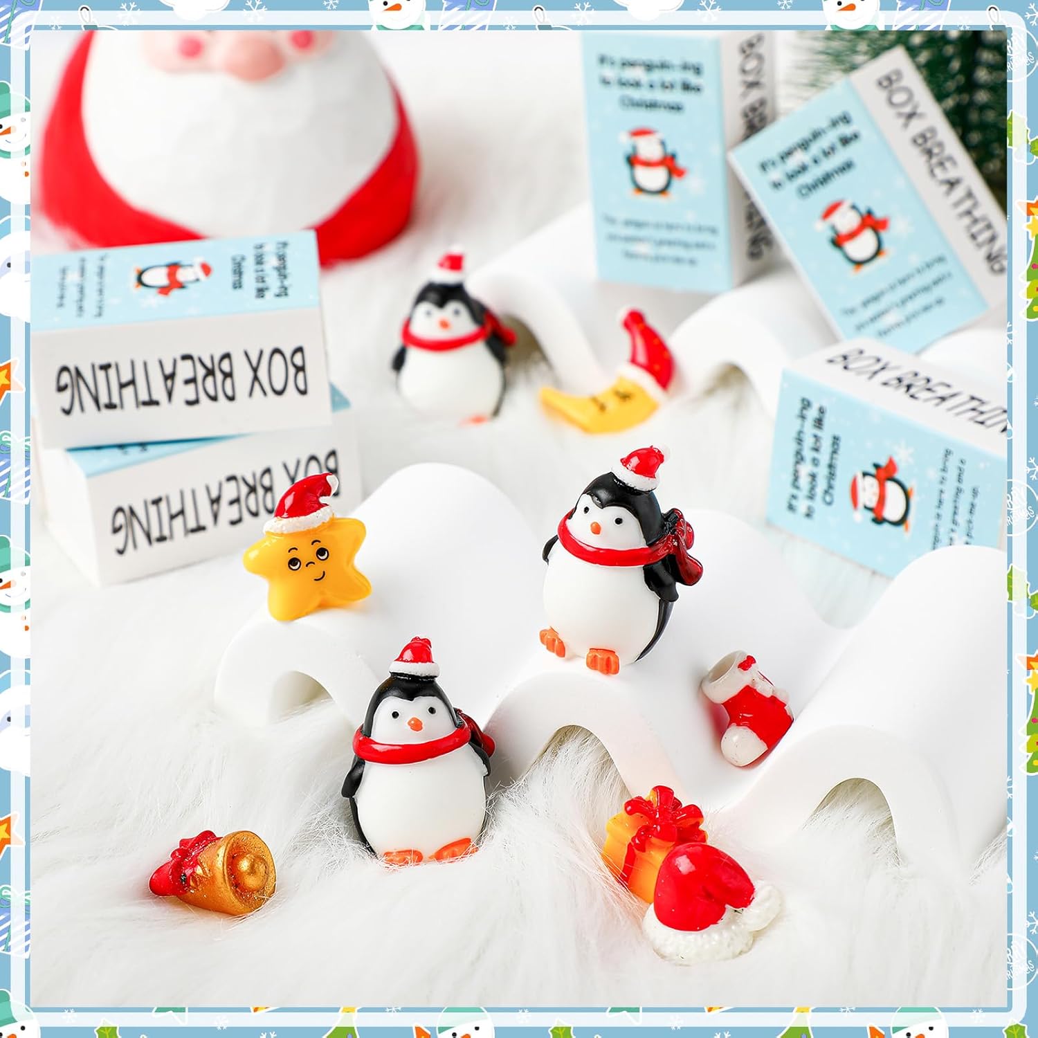 50 Piece Christmas Penguin Mini Gift Set Inspirational