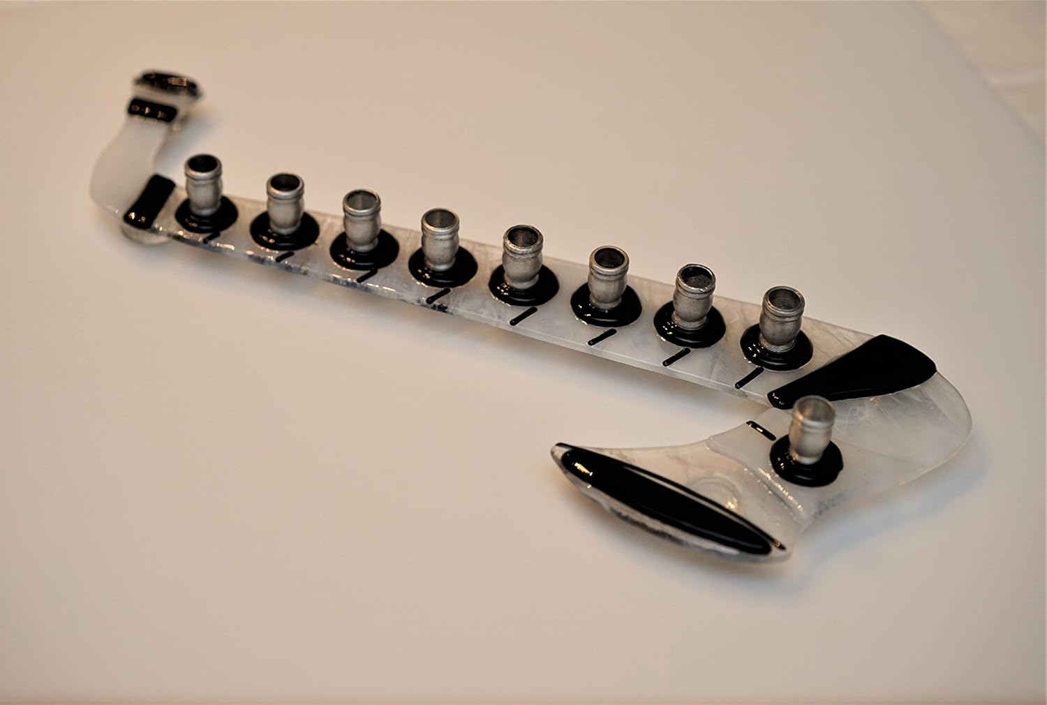 Handmade Saxophone Glass Menorah by YafitGlass