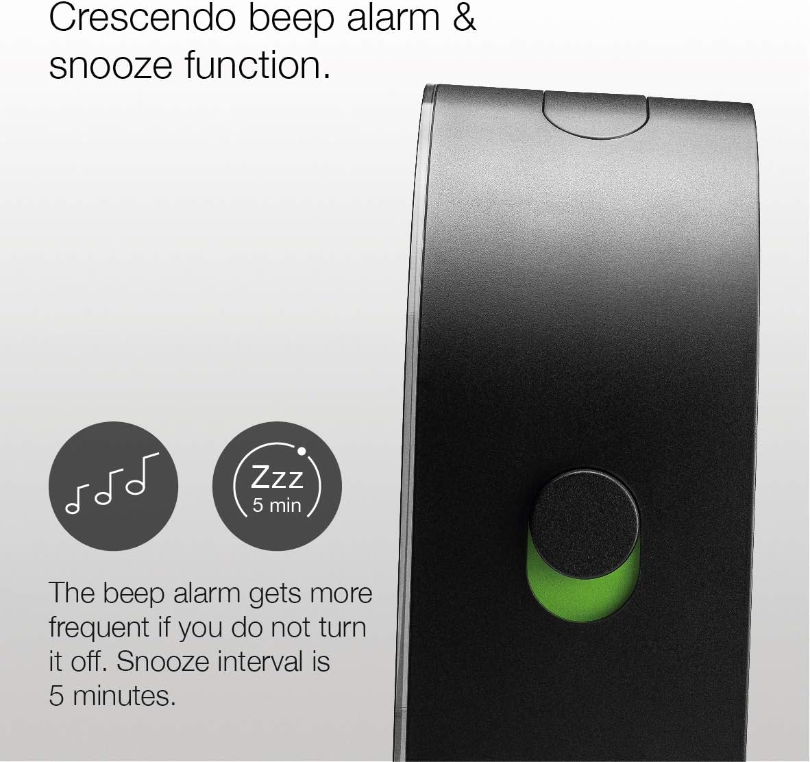 Braun Classic Analogue Alarm Clock with Snooze and Continuous Backlight