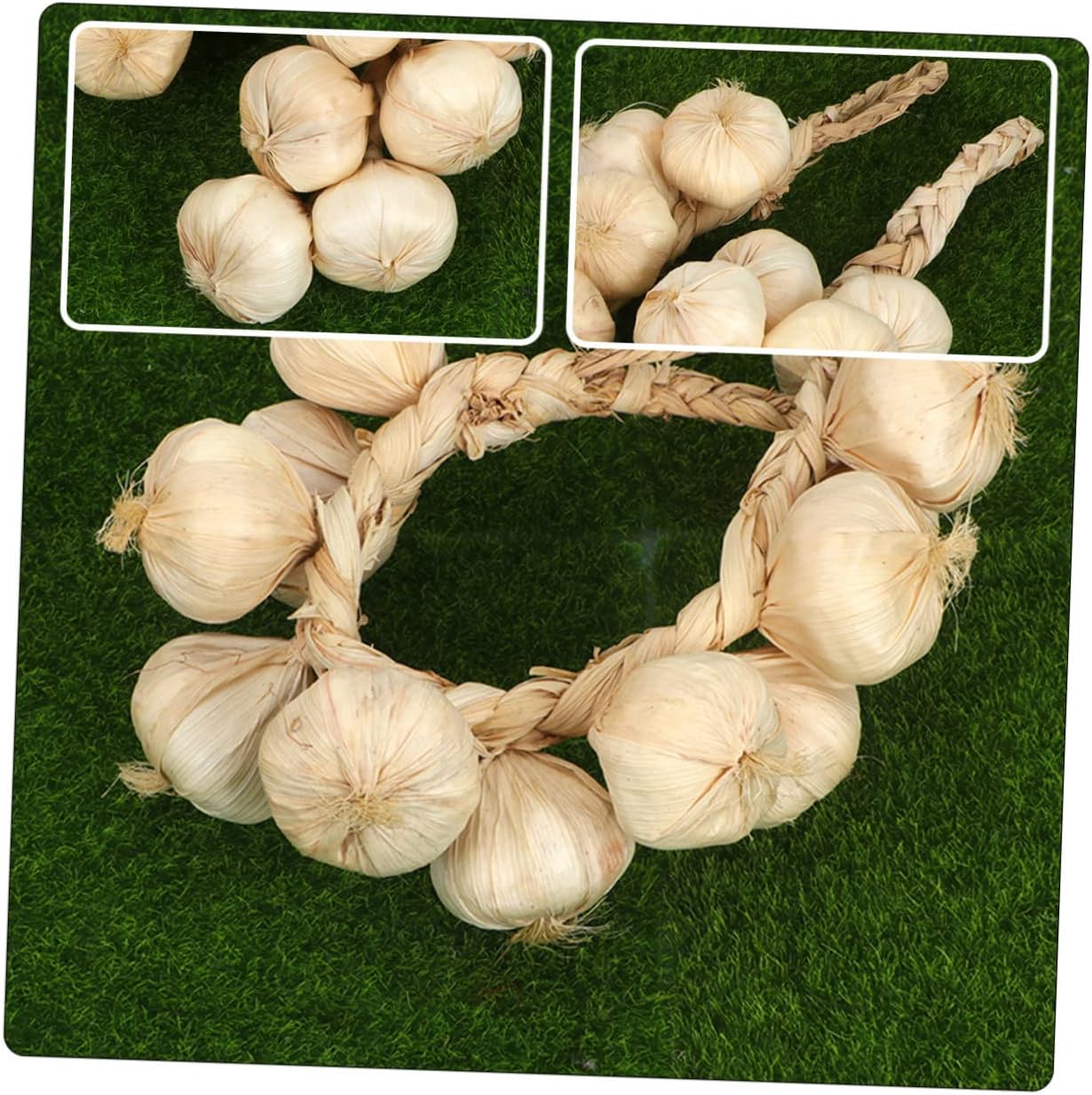 Cabilock 2Pcs Lifelike Garlic Wall Decor