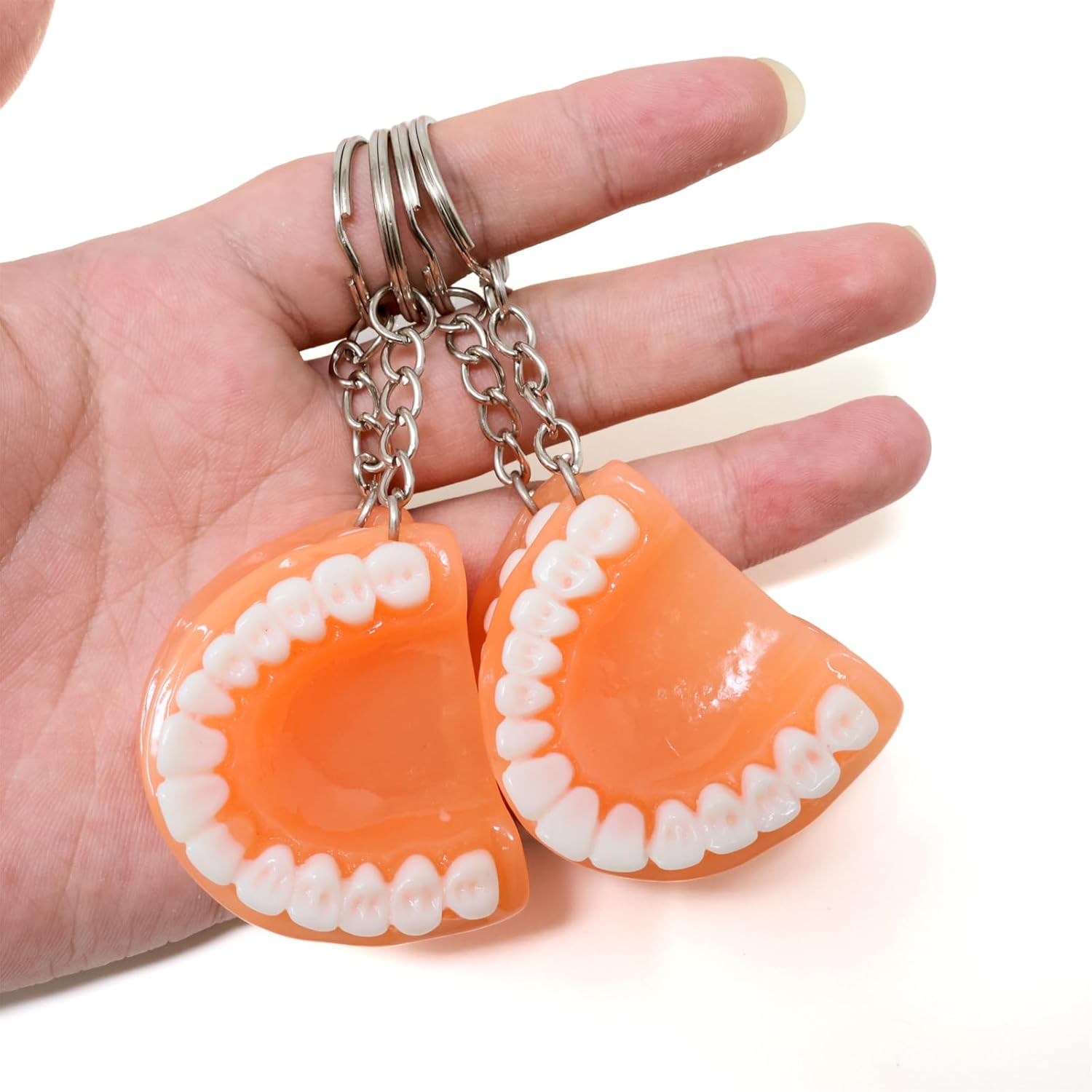 Honbay 10PCS Funny Resin Tooth Keychains