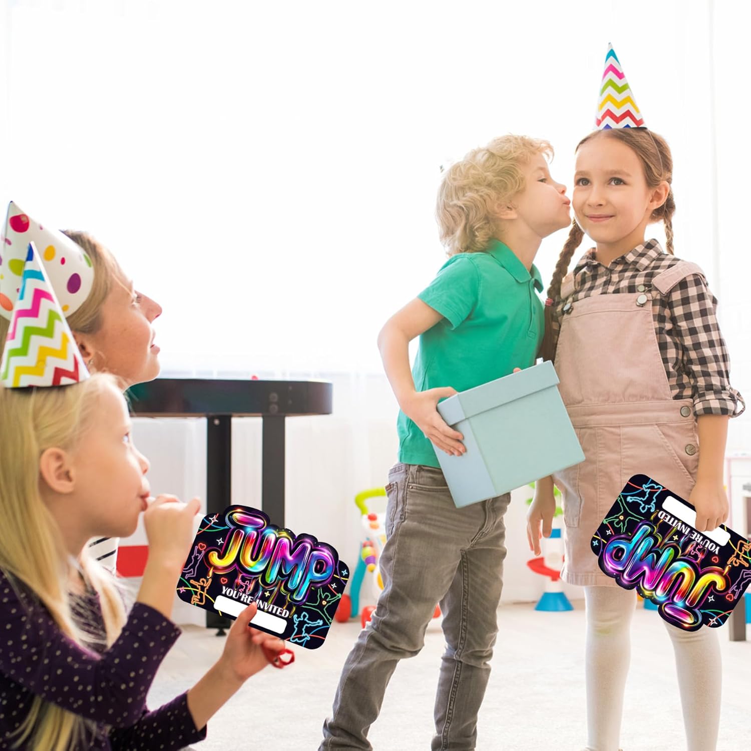 Lets Jump Birthday Invitations Set of 30 with Envelopes