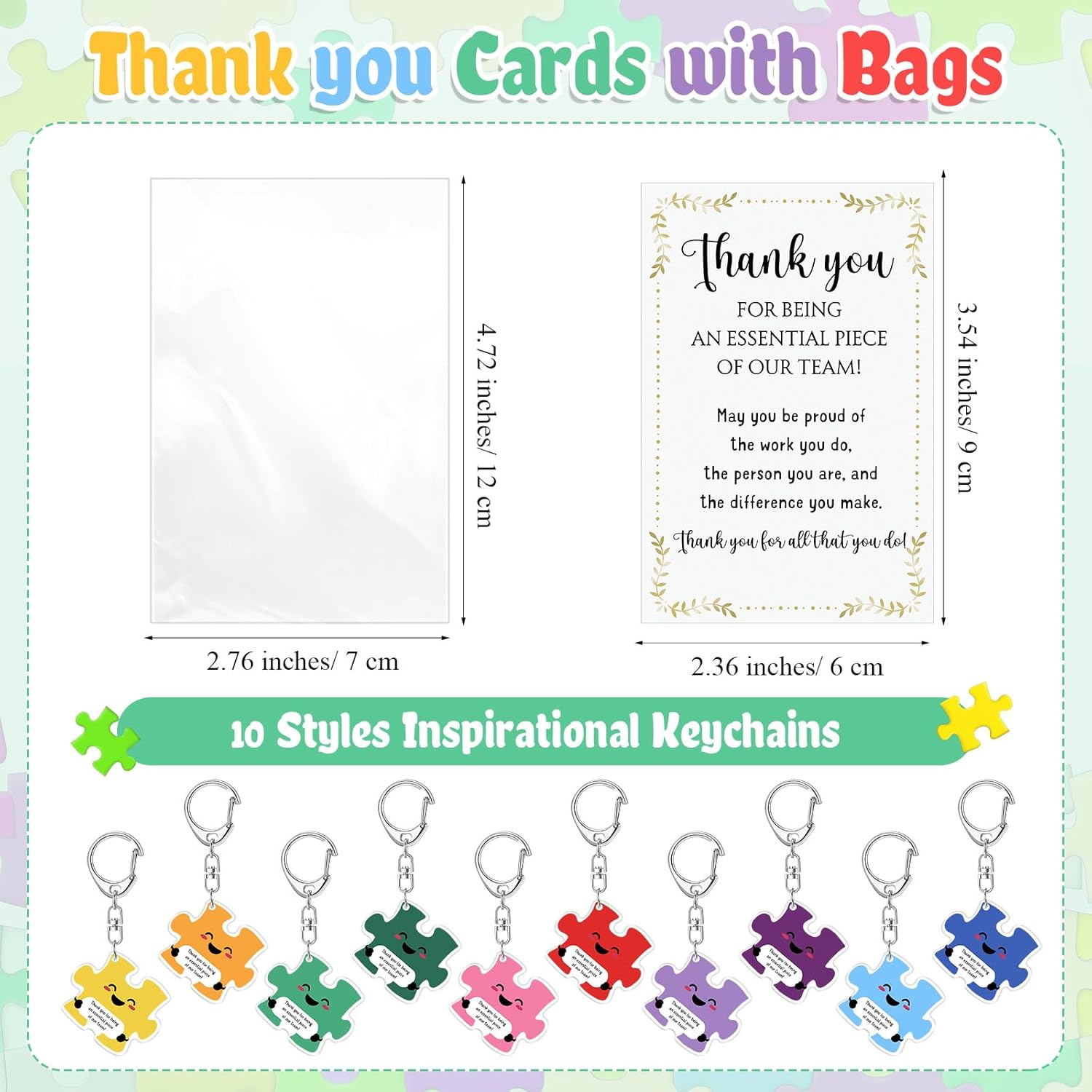 Geelin Team Puzzle Keychain Gift Set