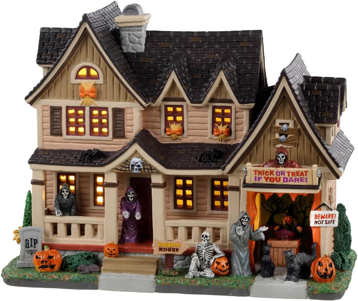 LEMAX Spooky Town Trick Or Treat Lighted Building