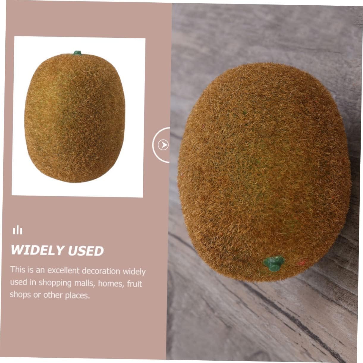 Zerodeko 4Pcs Plastic Fake Kiwi Fruit Decor