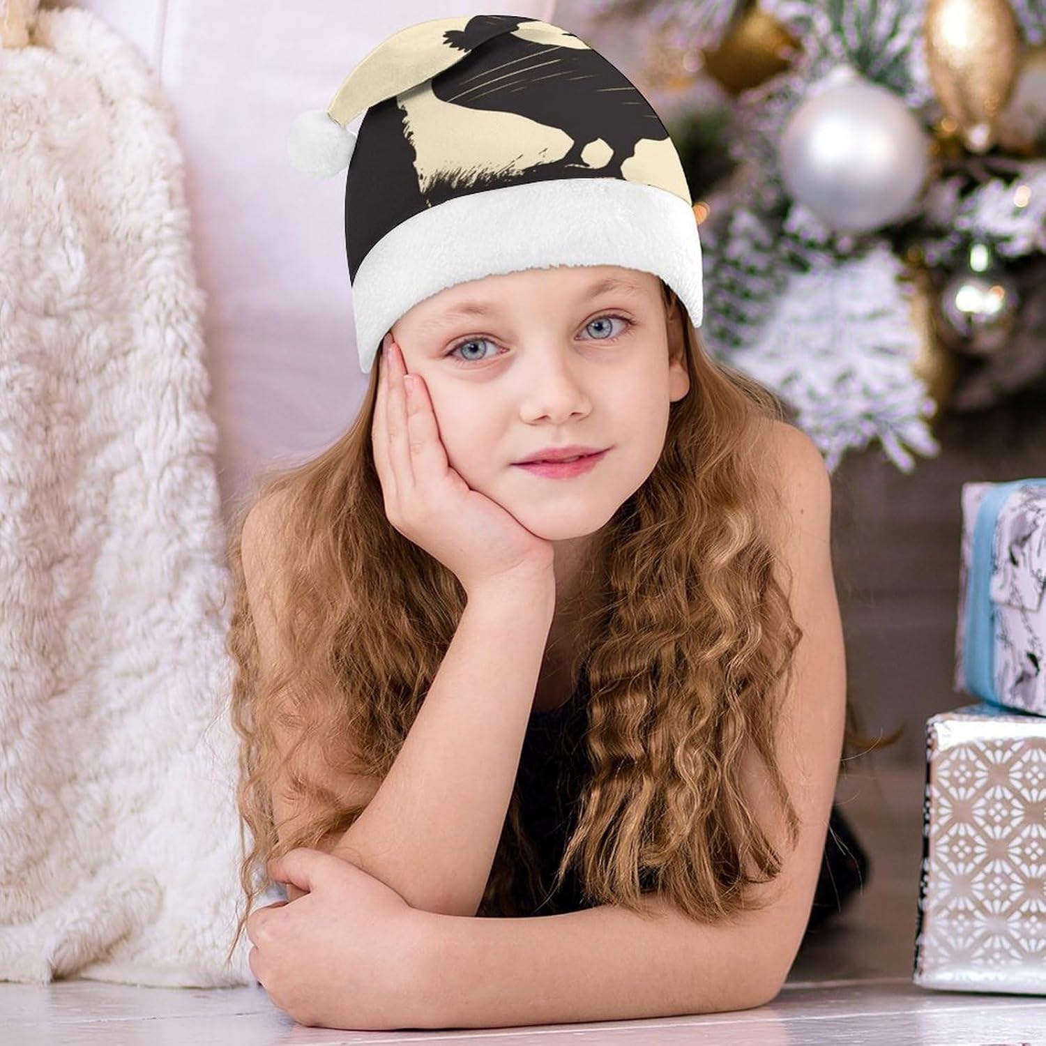 Santa Hat Farmhouse Christmas Headwear for Adults
