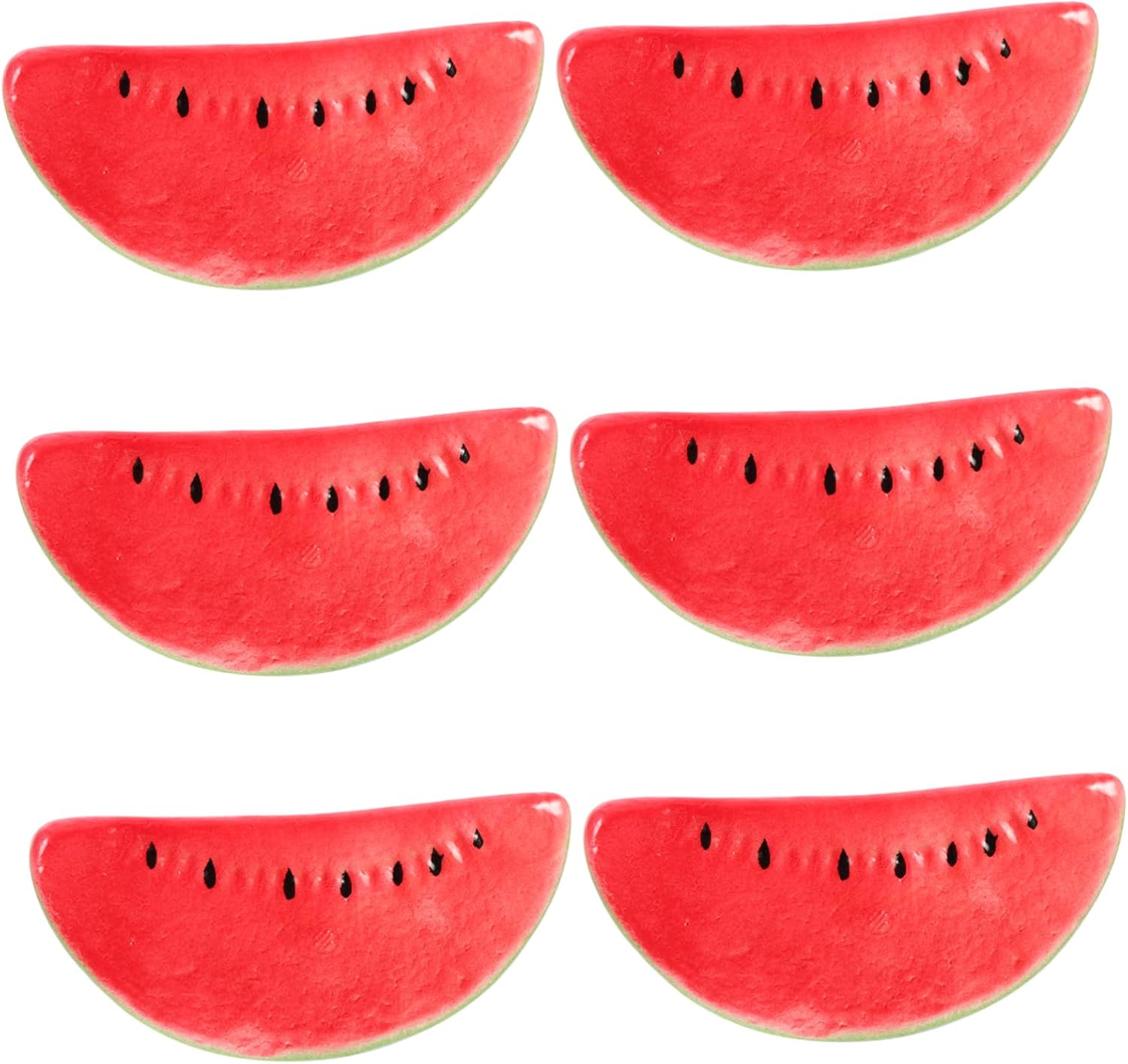 Zerodeko 6Pcs Lifelike Watermelon Slices Decorative Props