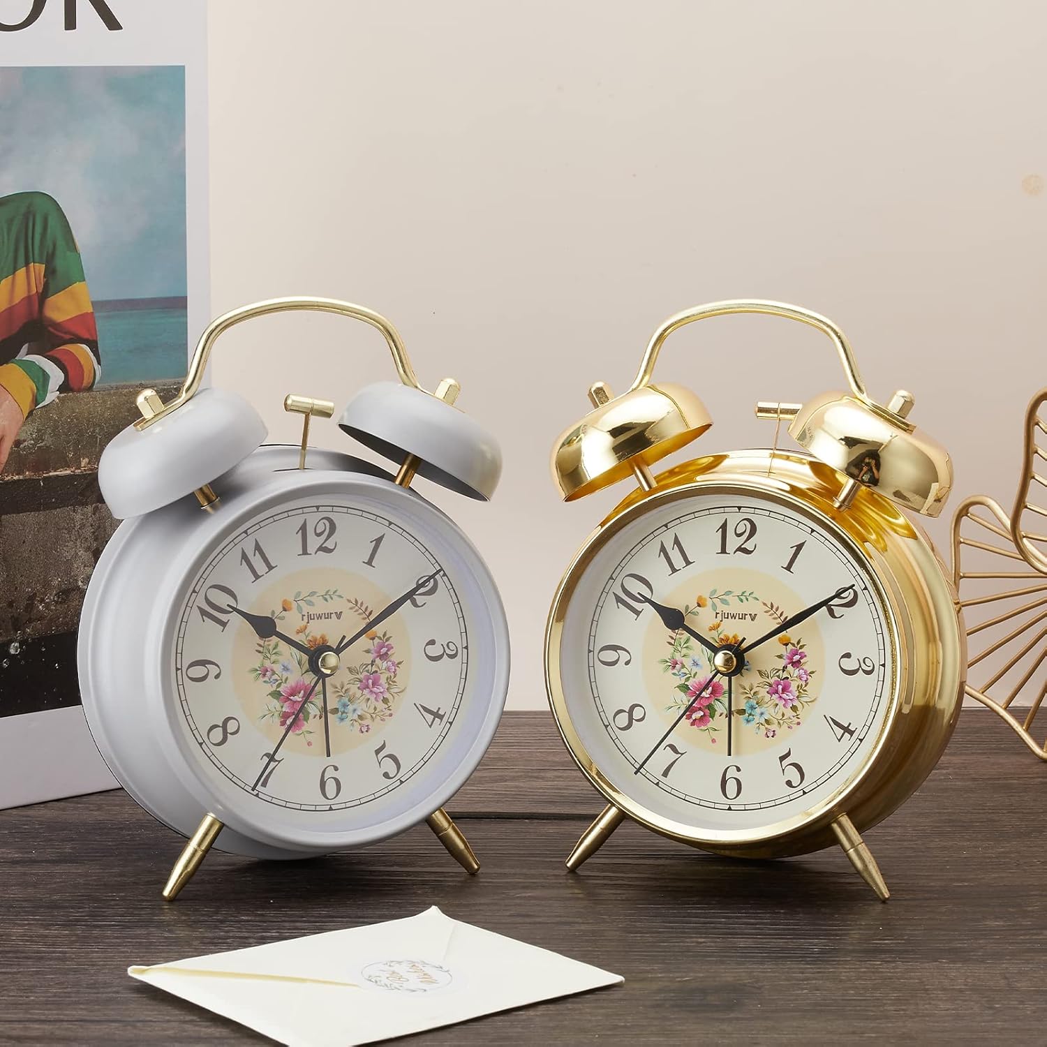 4 Inch Loud Alarm Twin Bell Clock with Night Light
