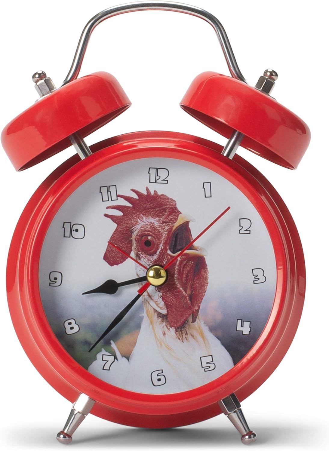 Wacky Wakers Red Rooster Alarm Clock with Rooster Sound