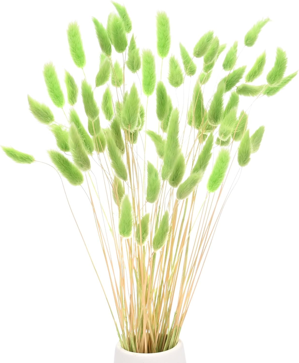 60-Pack Artificial Rabbit Tail Grass Dried Flowers 17 Inch Green
