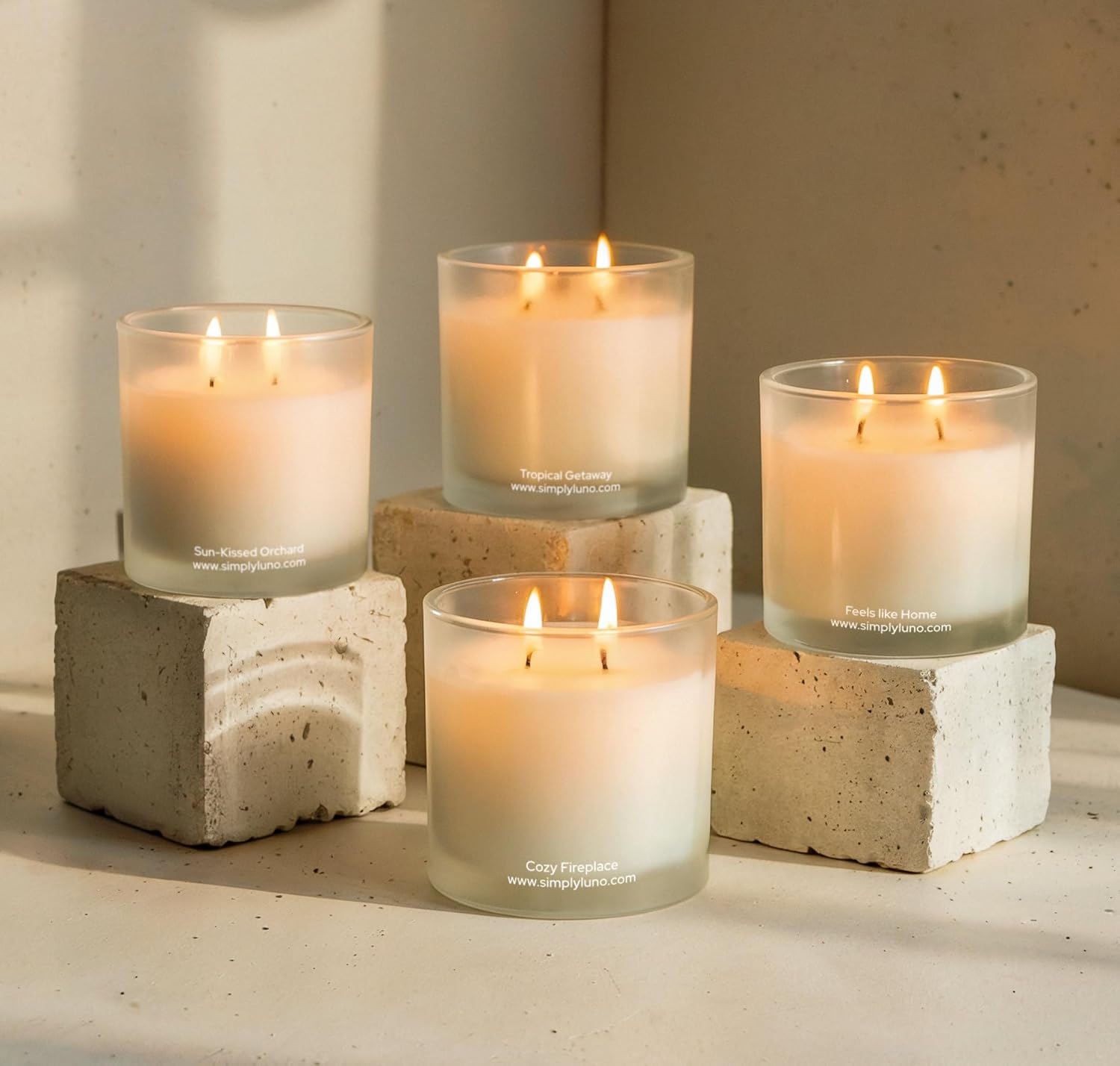Tropical Getaway Scented Candle 14oz Soy Wax with Coconut Mango Sea Salt