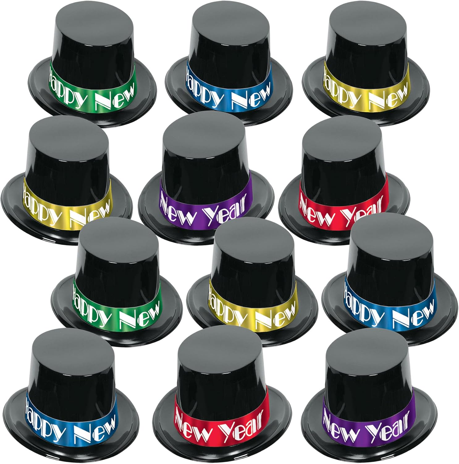 Beistle 12 Piece Happy New Year Party Hats