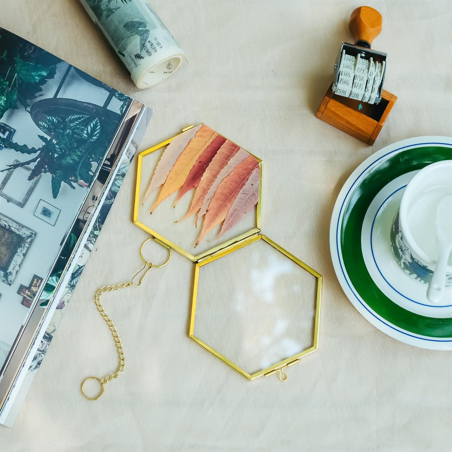 NCYP Mini Glass Floating Frame for Dried Flowers and Photos