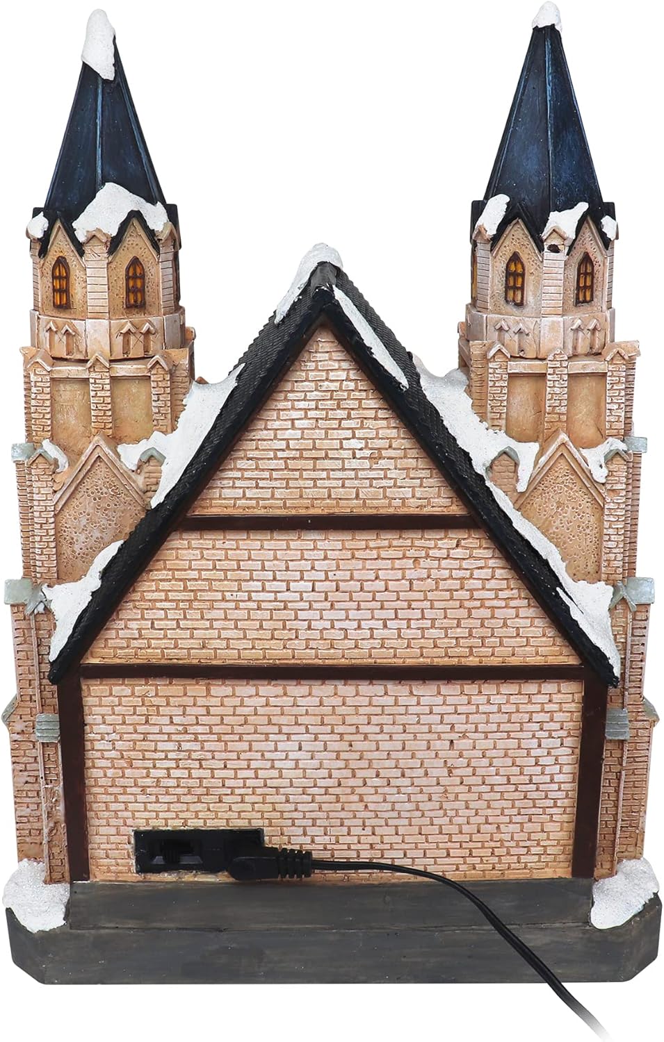 Christmas Village Cathedral - Lighted Musical Resin Collectible Display
