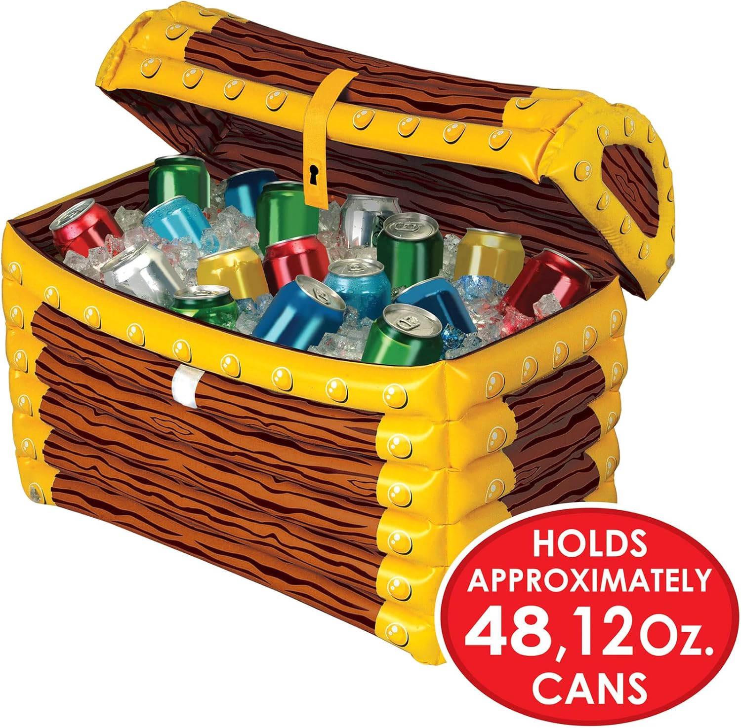 Beistle 3-Pack Inflatable Treasure Chest Coolers