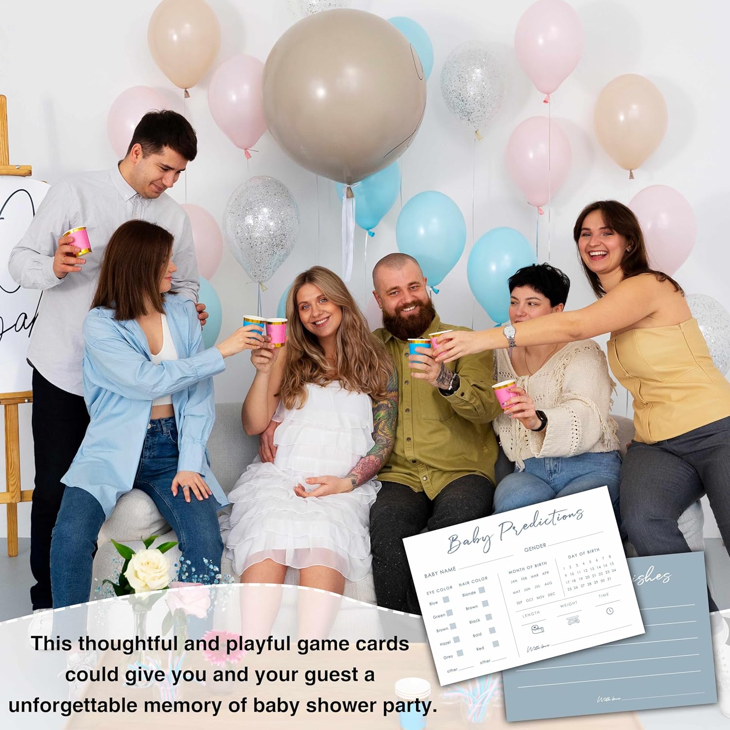 Baby Predictions and Advice Cards for Baby Shower