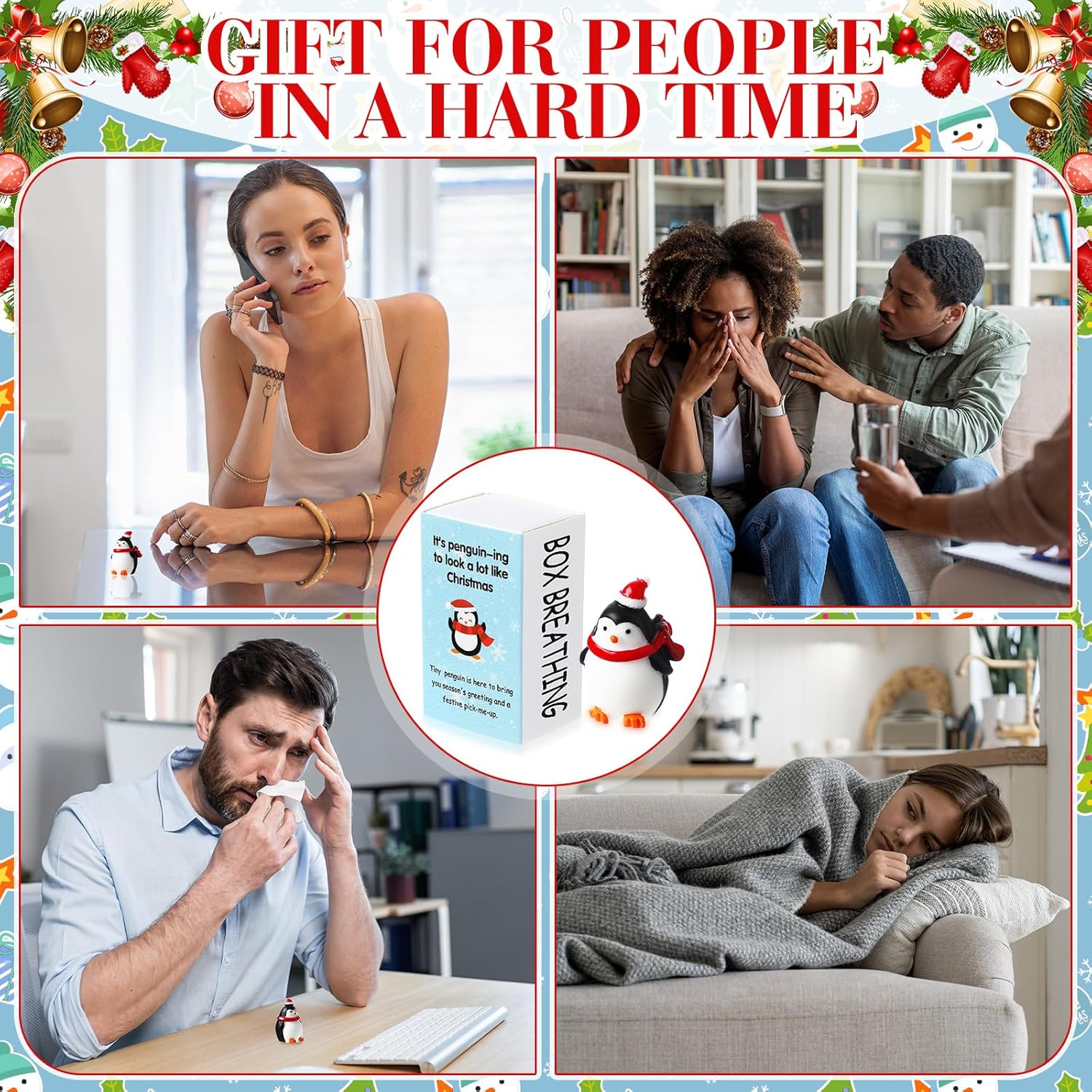 50 Piece Christmas Penguin Mini Gift Set Inspirational