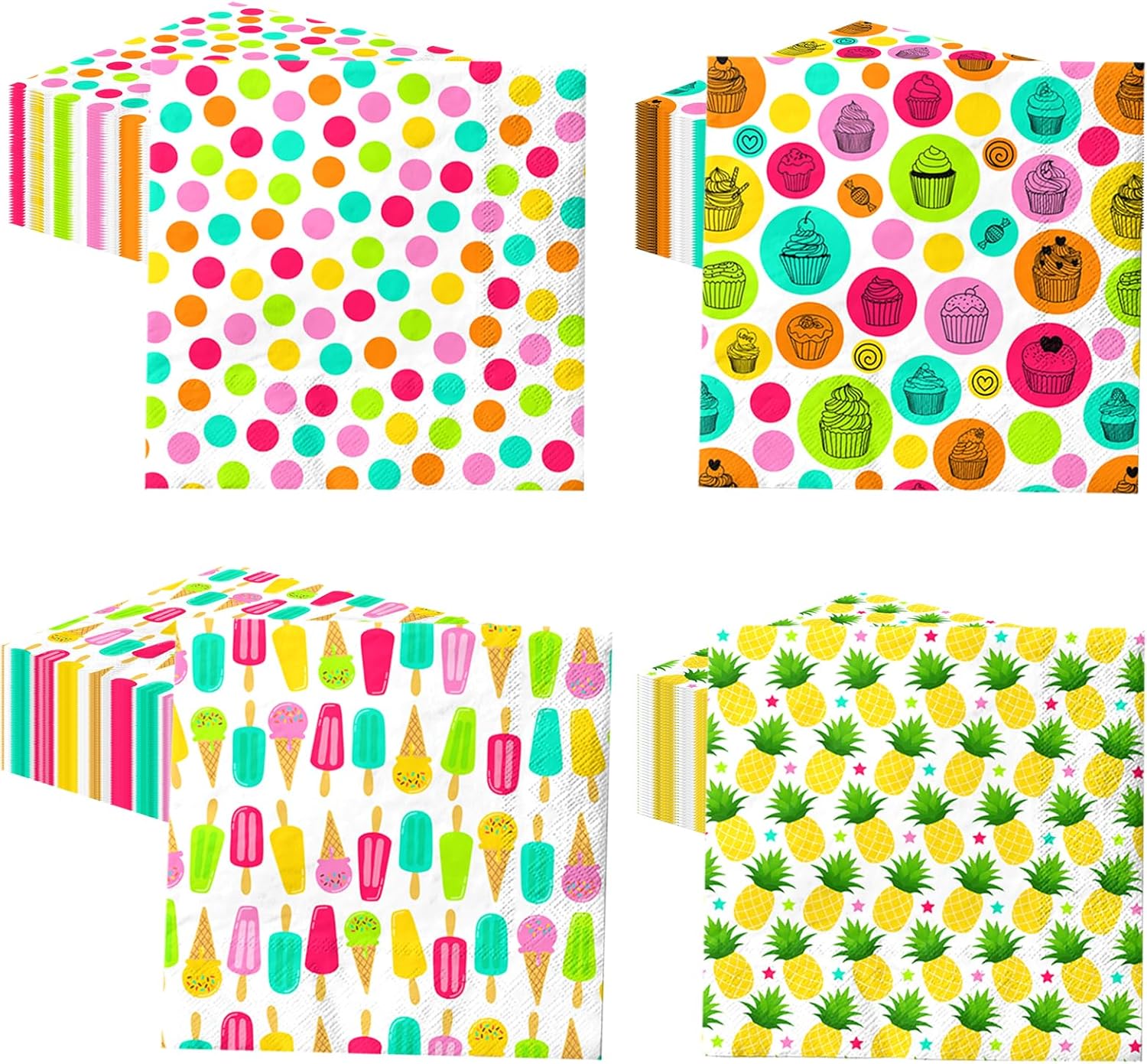 40Pcs Tropical Summer Birthday Napkins