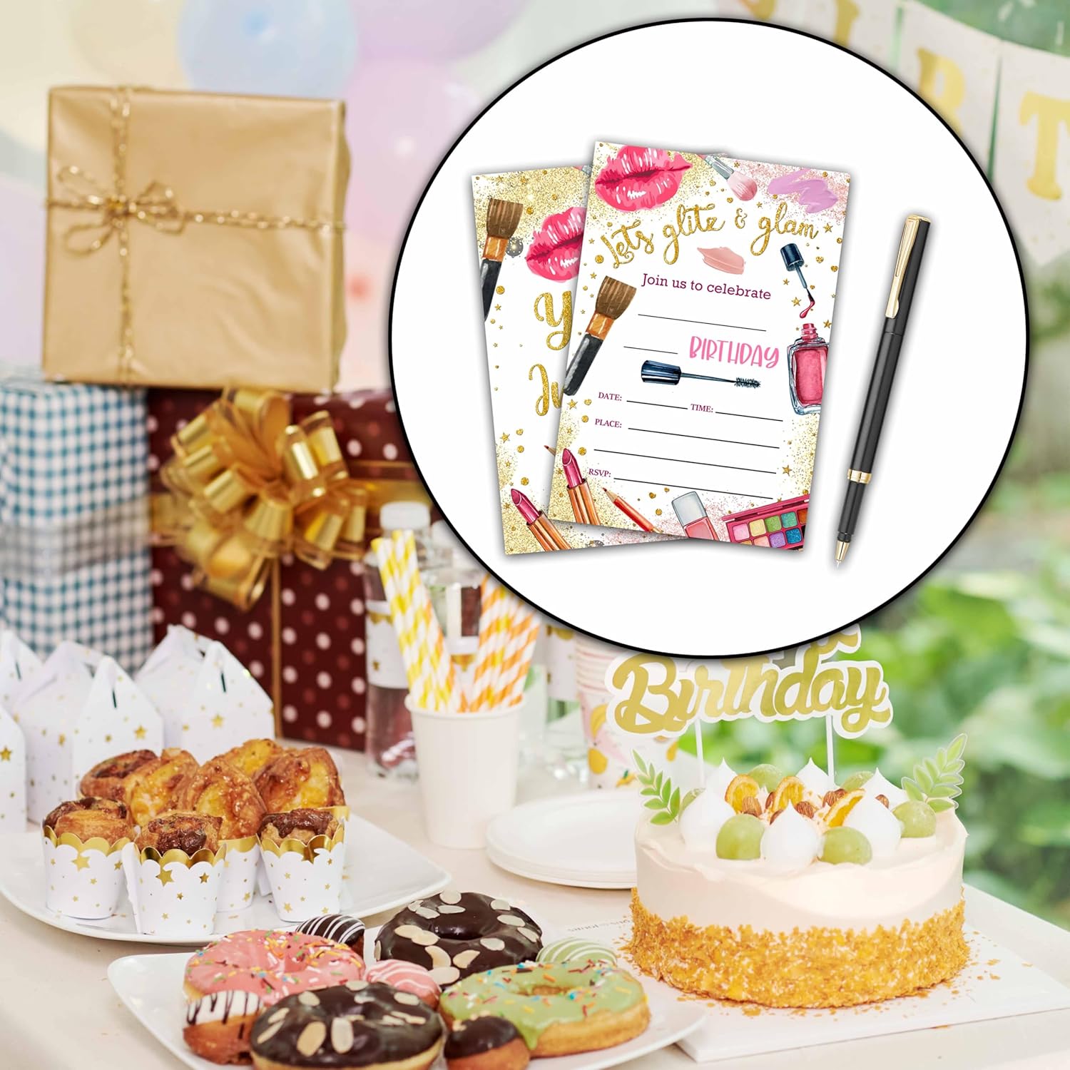 Valucise Spa Makeup Birthday Invitations For Girls
