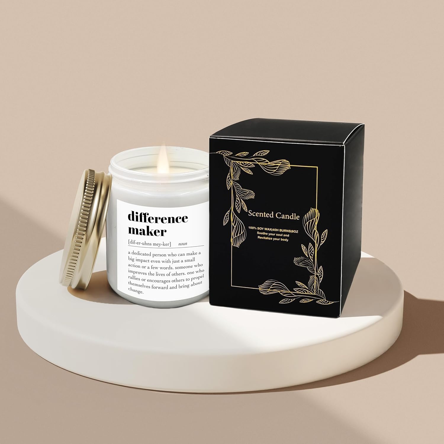 Difference Maker Candle - 8oz Soy Wax Jar with Lavender Scent