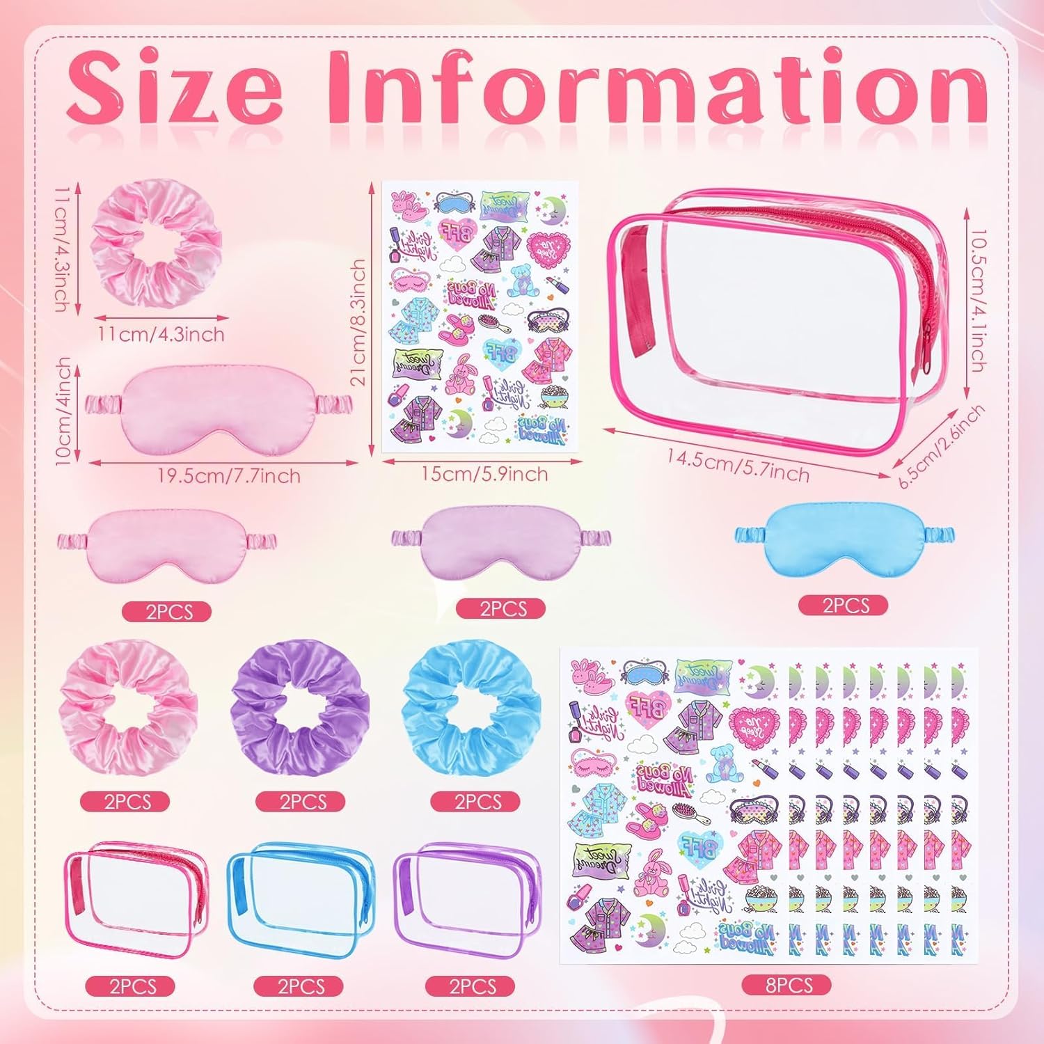 YLOLUL 24 Piece Spa Party Favor Set for Girls