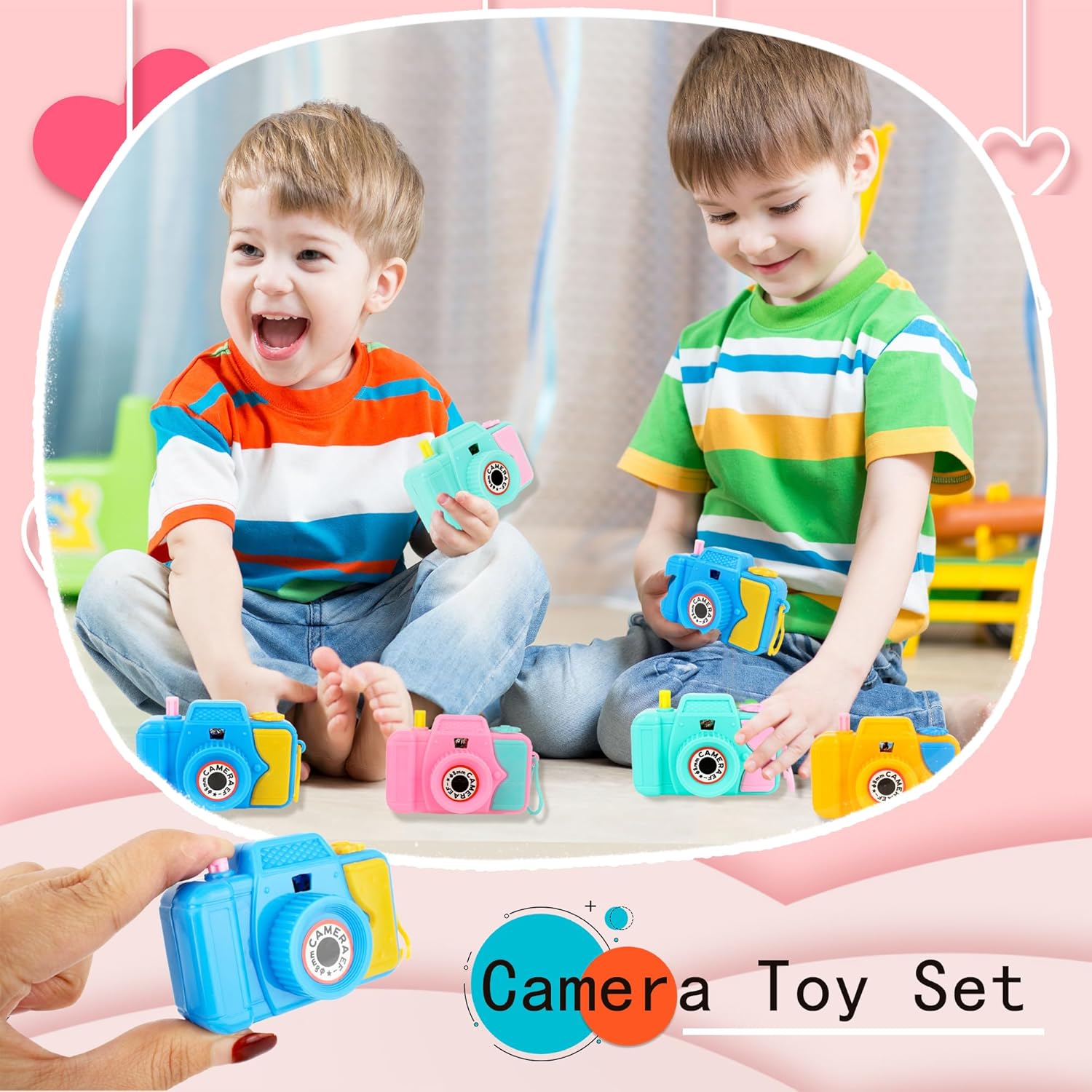 32 Pcs Mini Plastic Camera Toy Set for Kids