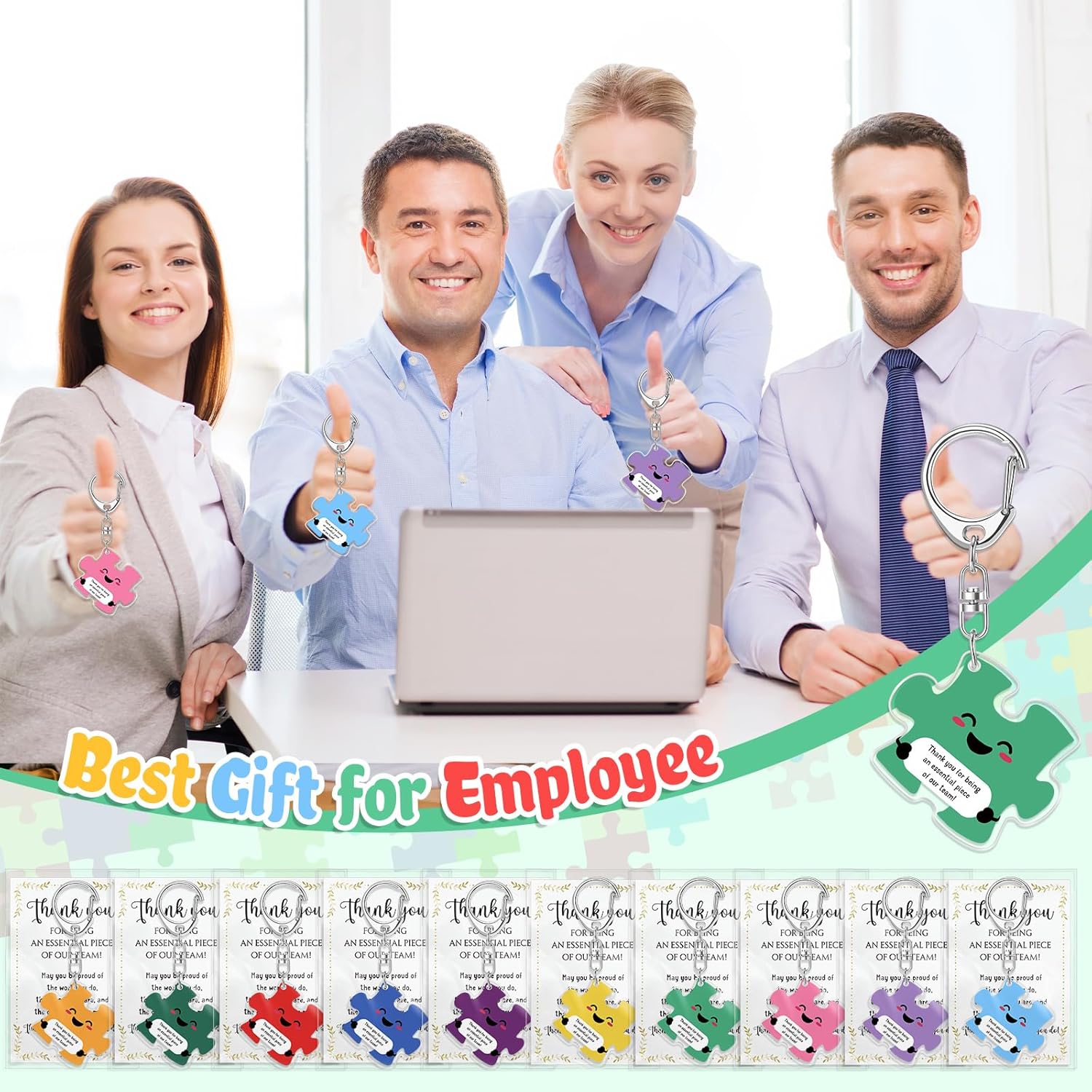 Geelin Team Puzzle Keychain Gift Set